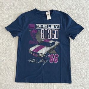 New GAP Kids Shelby GT350 Graphic T-Shirt, Large 10, Blue